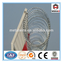 high tensile galvanized sharp razor barbed wire for security fence